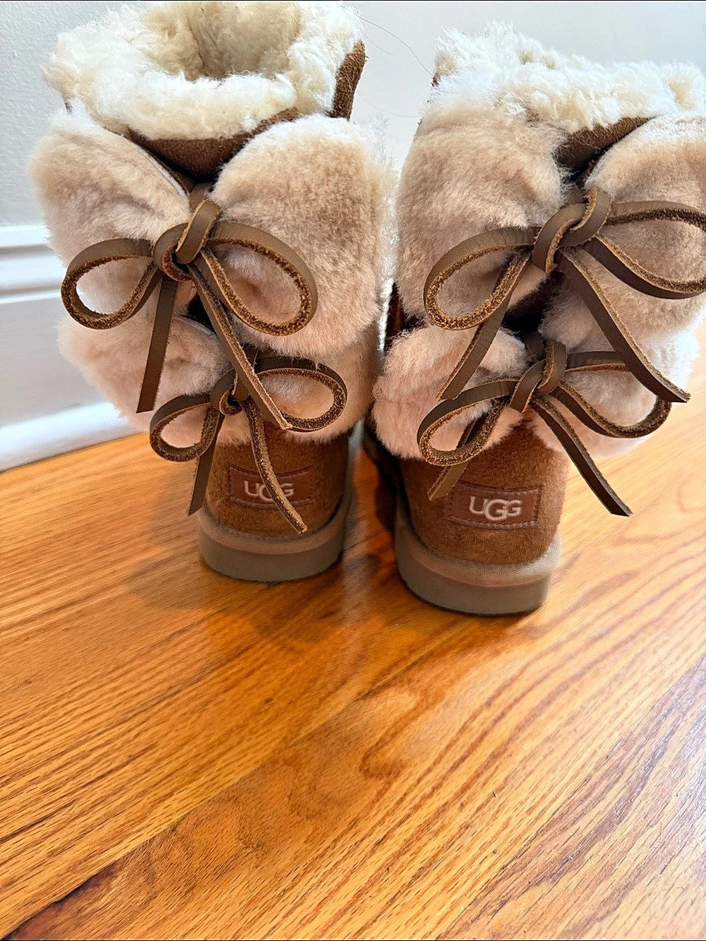 UGG Bailey Bow II Boot Brown & Cream Winter Boots